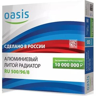 Радиатор Оазис алюминевый 350/80  4сек