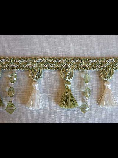 Арт. 535551. Бахрома отделочная с кистями и стеклярусом