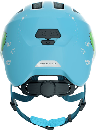 Шлем велосипедный ABUS Smiley 3.0 детский, голубой с крокодилами