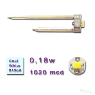 Светодиод PixLED для панелей PixBOARD, белый холодный (6100К), 0,18W (1020 mcd) влагозащищённый