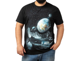 Мужская футболка с оригинальным принтом арт. 34534-081 (цвет черный) Размеры 60-82