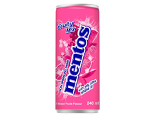 Ментос Фруктовый микс (Mentos Fruity Mix) Негазированный напиток с кусочками кокосового желе, Корея, объем 240 мл