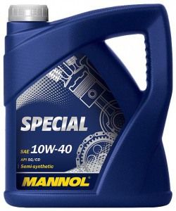 08048 Масло моторное MANNOL  Special SAE 10W40 API SG/CD полусинтетическое 5 л.