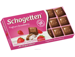 Schogetten Yoghurt-Strawberry Chocolate 100g (Герамания)