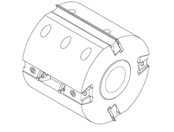 Строгальные головки с 3 мм ножами и дополнительными подрезными ножами FABA 1100-4*