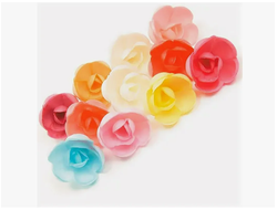 Вафельные РОЗЫ малые МИКС, 5 шт