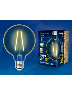 Светодиодная лампочка  UNIEL LED VINTAGE  LED-G95-4W/GOLDEN/E27 GLV21GO