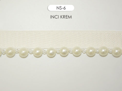 Арт. NS. Отделочная тесьма с бусинками оптом и на отрез