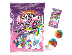 Карамель леденцовая &quot;Unicorn balls&quot; (Яйца Единорога) кислые 80гр FINI Испания