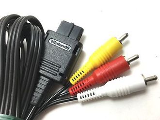 (Оригинальный Nintendo) АВ кабель для Nintendo Famicom AV / SNES / N64 / GameCube