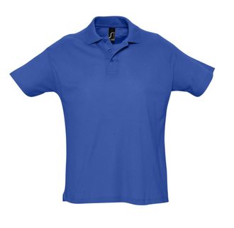 1379 Рубашка поло мужская SUMMER 170, синий