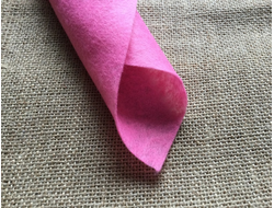 Фетр мягкий, толщина 0,5-1 мм, размер 20*30 см, 1 лист, цвет розовый