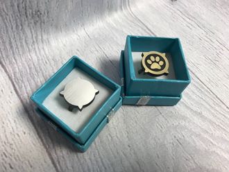 Комплект кольцо и кольцо Черного Кота