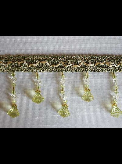 Арт. 535515. Декоративная тесьма со стеклярусом для штор оптом