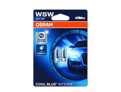 Комплект ламп для габаритов w5w OSRAM Cool Blue Intense