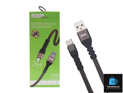 Кабель USB MR36t Type-C Тканевый плоский 1000mm (coffee)  20pcs