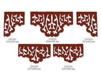 Ламбрекен-архитрав на карниз с узором &quot;веточки&quot;, цвета в ассортименте. Недорого