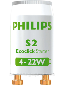 Стартер Philips S2 4-22w 220-240v 110-130v 4/6/8/18w/22w