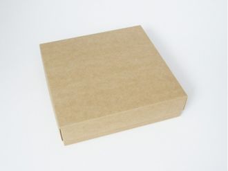 Коробка подарочная БЕЗ ОКНА 20*20* высота 5 см, Крафт