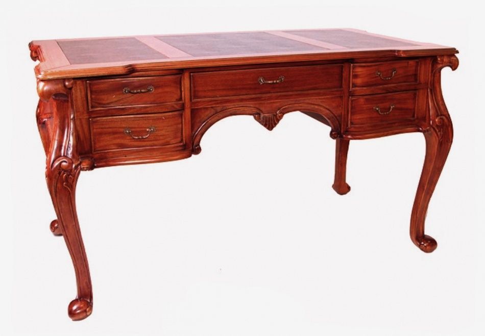 Mk-dsk01. small alvaro desk письменный стол (массив кр. дер..