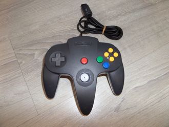 Контроллер для Nintendo N64  (Оригинал) (Черный)