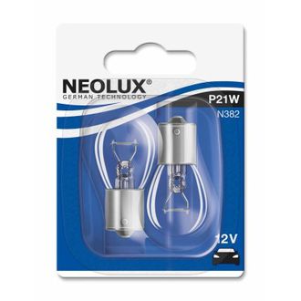 Лампа Neolux P21W 12V 2 шт. в блистере