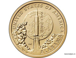 США 1 доллар 2024 год - Американские инновации - Ракета «Сатурн V» - Алабама