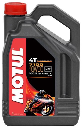 Масло моторное Motul 7100 4T 10W30 (Синтетика) — 4Л (104090)