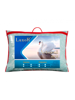Подушка 50х70 "Лебяжий пух"Luxor (100% п/э иск. микроволокно, наперник100% х\б), сумка