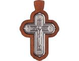 Крест Православный, дерево-металл. Номер 8