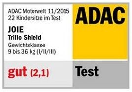 Краш-тест ADAC Joie Trillo Shield IsoFix автокресло от 12 месяцев до 12 лет