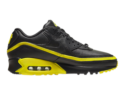 Nike Air Max 90 Черные с желтым, кожа