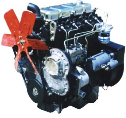 Двигатель Д3900 общий вид