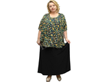 Отличная юбка женская большого размера Арт. 5144 (Цвета: зеленый, красный, бордо, василек) Размеры 58-84
