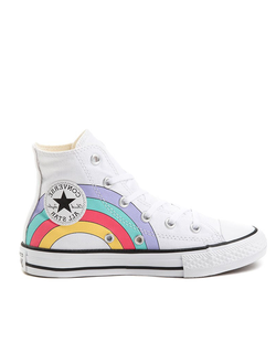 Кеды Converse All Star rainbow белые детские
