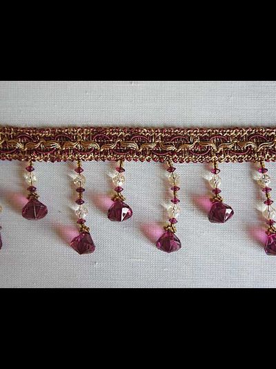 Арт. 535515. Декоративная тесьма со стеклярусом для штор оптом