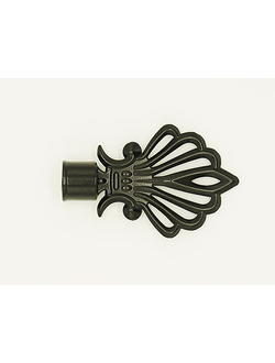 Наконечники для карнизов веерообразной формы: антик, белый, черный, хром матовый, шоколад- все цвета