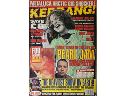 KERRANG! Magazine Issue 550 Pearl Jam, Iron Maiden, Иностранные музыкальные журналы, Intpressshop