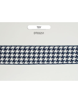 Арт. TBY DT0325. Тесьма декоративная "гусиные лапки", 25 мм