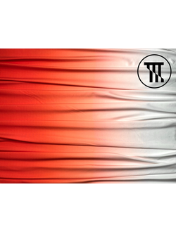 Термобифлекс градиент, цв. Ярко-красный + Белый