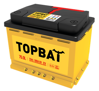 Аккумулятор 75 А/ч о.п. Topbat ток 580 276х175х190