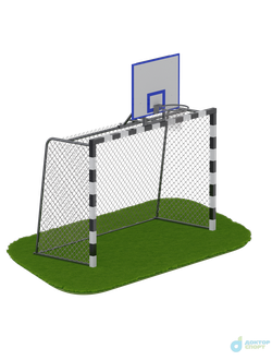 Ворота для минифутбола + стойка для баскетбола