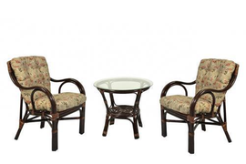 Комплект мебели из ротанга кофейный Макита