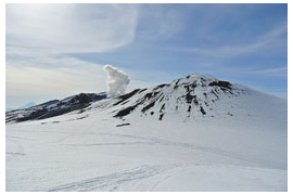На снегоходах к вулкану Горелый (10-12 часов)