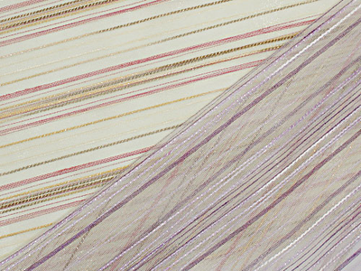 Арт. 78211. Полосатый цветной тюль с люрексом