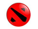Значок или магнит Logo Dota 2 Red