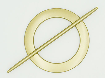 Арт. "Декор большая. Коло". Круглая пряжка для портьер