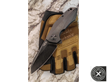 Складной нож ZERO TOLERANCE 0456 FLIPPER SINKEVICH TITANIUM Black