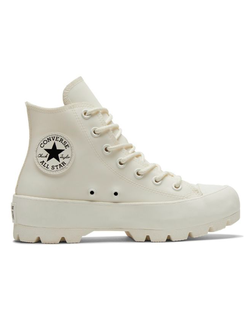 Кеды Converse All Star Lugged белые высокие кожаные