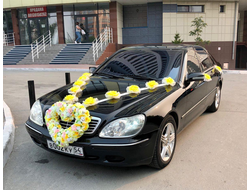 Комплект свадебных украшений на машину "Солнечная свадьба" №1